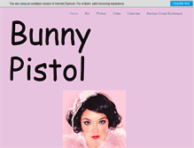 Tablet Screenshot of bunnypistol.com